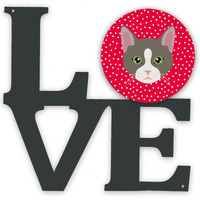 "Caroline's Treasures Brazilian Shorthair Cat Metal Artwork Love wall-decor, Multicolor"