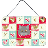 "Caroline's Treasures Brazilian Longhair Cat Love Door Hanging Prints wall-decor, Multicolor"