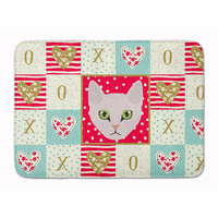 "Caroline's Treasures Burmilla Cat Love Machine Washable Memory Foam Mat doormats, Multicolor"