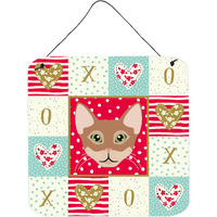 "Caroline's Treasures Chausie Cat Love Door Hanging Prints wall-decor, Multicolor"