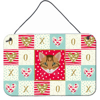 "Caroline's Treasures Cheetoh Cat Love Door Hanging Prints wall-decor, Multicolor"