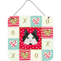 "Caroline's Treasures Cymric #2 Cat Love Door Hanging Prints wall-decor, Multicolor"