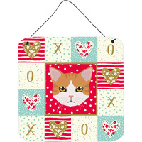 "Caroline's Treasures European Shorthair Cat Love Door Hanging Prints wall-decor, Multicolor"