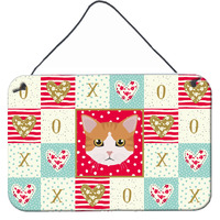 "Caroline's Treasures European Shorthair Cat Love Door Hanging Prints wall-decor, Multicolor"
