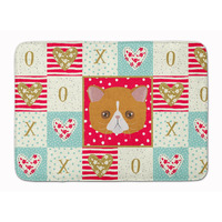 "Caroline's Treasures Exotic Shorthair Cat Love Machine Washable Memory Foam Mat doormats, Multicolor"