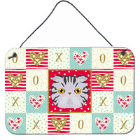 "Caroline's Treasures Foldex Exotic Fold Cat Love Door Hanging Prints wall-decor, Multicolor"