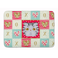 "Caroline's Treasures Foldex Exotic Fold Cat Love Machine Washable Memory Foam Mat doormats, Multicolor"