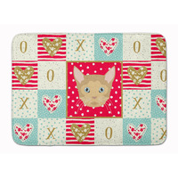 "Caroline's Treasures German Rex Cat Love Machine Washable Memory Foam Mat doormats, Multicolor"