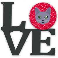 "Caroline's Treasures Korat Cat Metal Artwork Love wall-decor, Multicolor"