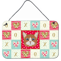 "Caroline's Treasures Manx Cat Love Door Hanging Prints wall-decor, Multicolor"