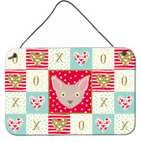 "Caroline's Treasures Minskin Cat Love Door Hanging Prints wall-decor, Multicolor"