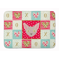 "Caroline's Treasures Minskin Cat Love Machine Washable Memory Foam Mat doormats, Multicolor"