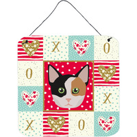 "Caroline's Treasures Munchkin Cat Love Door Hanging Prints wall-decor, Multicolor"