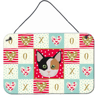 "Caroline's Treasures Munchkin Cat Love Door Hanging Prints wall-decor, Multicolor"