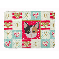 "Caroline's Treasures Munchkin Cat Love Machine Washable Memory Foam Mat doormats, Multicolor"