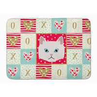 "Caroline's Treasures Napoleon Cat Love Machine Washable Memory Foam Mat doormats, Multicolor"