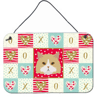 "Caroline's Treasures Oregon Rex Cat Love Door Hanging Prints wall-decor, Multicolor"