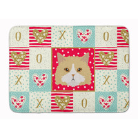 "Caroline's Treasures Oregon Rex Cat Love Machine Washable Memory Foam Mat doormats, Multicolor"