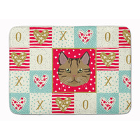 "Caroline's Treasures Scottish Straight Cat Love Machine Washable Memory Foam Mat doormats, Multicolor"