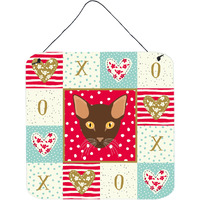 "Caroline's Treasures Suphalak Cat Love Door Hanging Prints wall-decor, Multicolor"