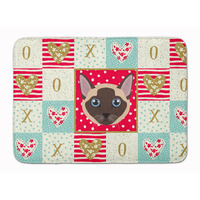 "Caroline's Treasures Tonkinese Cat Love Machine Washable Memory Foam Mat doormats, Multicolor"