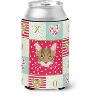 "Caroline's Treasures CK5174CC Toyger Cat Love Can or Bottle Hugger cold-beverage-koozies, Multicolor"