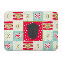 "Caroline's Treasures Affenpinscher Love Machine Washable Memory Foam Mat doormats, Multicolor"