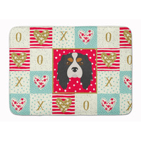 "Caroline's Treasures Cavalier King Charles Spaniel Love Machine Washable Memory Foam Mat doormats, Multicolor"