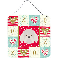 "Caroline's Treasures Coton de Tulear Love Door Hanging Prints wall-decor, Multicolor"