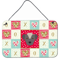 "Caroline's Treasures Ecuadorian Hairless Dog Love Door Hanging Prints wall-decor, Multicolor"