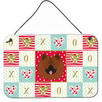 "Caroline's Treasures Eurasier Love Door Hanging Prints wall-decor, Multicolor"