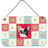 "Caroline's Treasures French Bulldog Love Door Hanging Prints wall-decor, Multicolor"