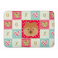"Caroline's Treasures German Spitz Love Machine Washable Memory Foam Mat doormats, Multicolor"
