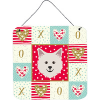 "Caroline's Treasures Italian Spitz Love Door Hanging Prints wall-decor, Multicolor"