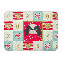 "Caroline's Treasures Japanese Chin Love Machine Washable Memory Foam Mat doormats, Multicolor"
