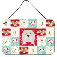 "Caroline's Treasures Lhasa Apso Love Door Hanging Prints wall-decor, Multicolor"