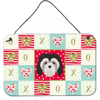"Caroline's Treasures Lowchen Little Lion Dog Love Door Hanging Prints wall-decor, Multicolor"