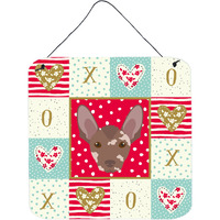 "Caroline's Treasures Mexican Hairless Dog Love Door Hanging Prints wall-decor, Multicolor"