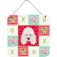 "Caroline's Treasures Poodle Love Door Hanging Prints wall-decor, Multicolor"