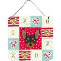 "Caroline's Treasures Prague Ratter Love Door Hanging Prints wall-decor, Multicolor"