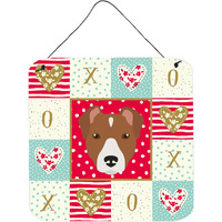"Caroline's Treasures Rat Terrier Love Door Hanging Prints wall-decor, Multicolor"