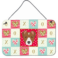 "Caroline's Treasures Rat Terrier Love Door Hanging Prints wall-decor, Multicolor"