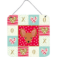 "Caroline's Treasures Russian Tor Terrier Love Door Hanging Prints wall-decor, Multicolor"
