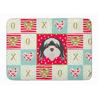 "Caroline's Treasures Tibetan Terrier Love Machine Washable Memory Foam Mat doormats, Multicolor"