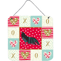 "Caroline's Treasures Sumatra Chicken Love Door Hanging Prints wall-decor, Multicolor"