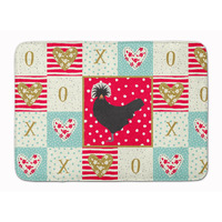 "Caroline's Treasures Polish Poland Chicken Love Machine Washable Memory Foam Mat doormats, Multicolor"