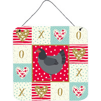 "Caroline's Treasures Jersey Giant Chicken Love Door Hanging Prints wall-decor, Multicolor"