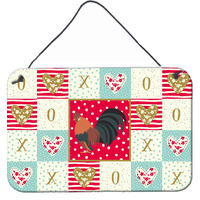 "Caroline's Treasures Dutch Bantam Chicken Love Door Hanging Prints wall-decor, Multicolor"