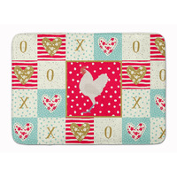 "Caroline's Treasures German Langshan Chicken Love Machine Washable Memory Foam Mat doormats, Multicolor"
