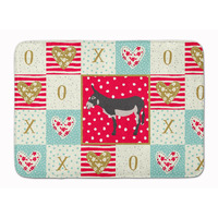 "Caroline's Treasures American Mammoth Jack Donkey Love Machine Washable Memory Foam Mat doormats, Multicolor"